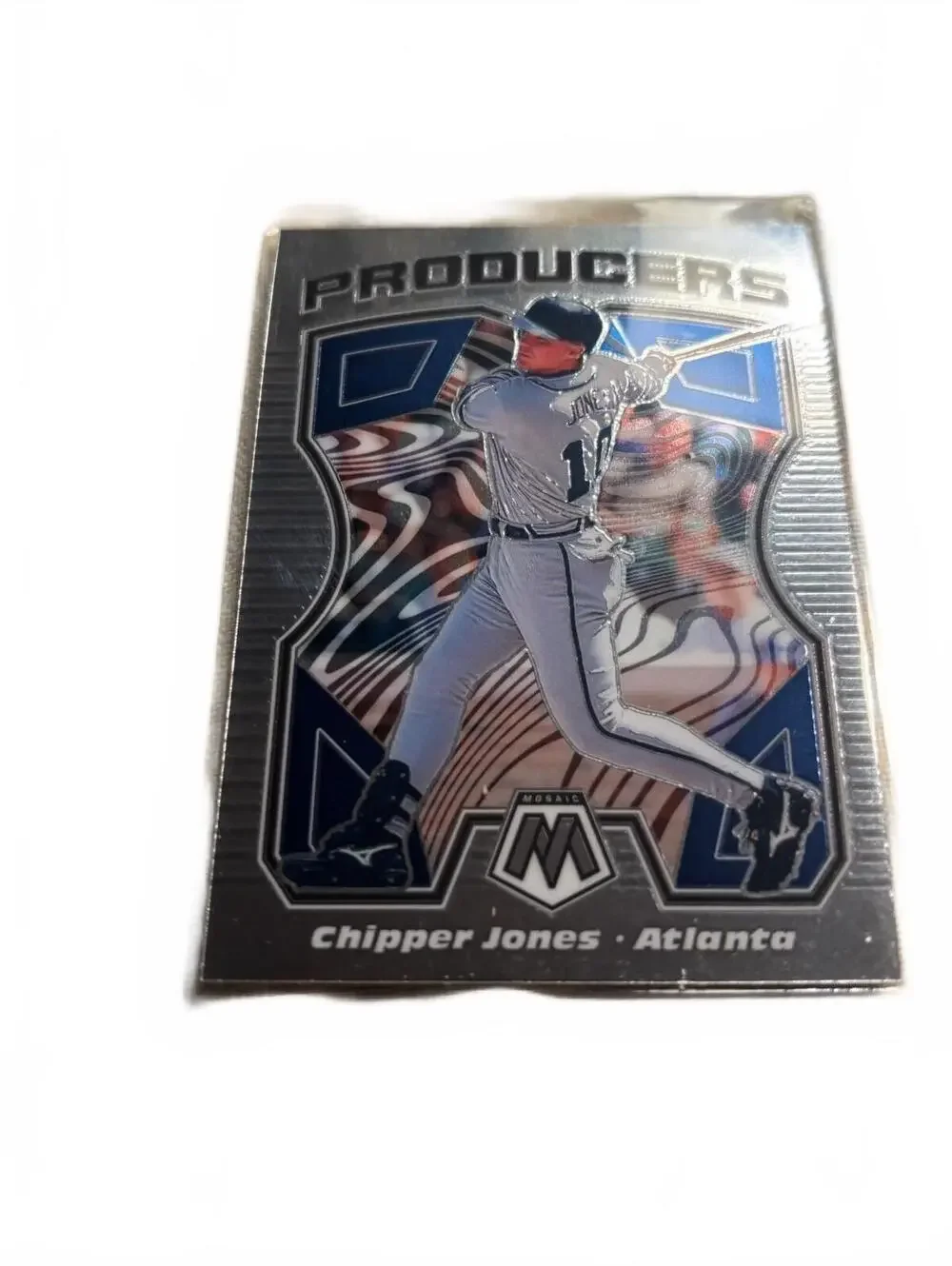 2021 Panini Mosaic Baseball Chipper Jones Producers #P7 Card